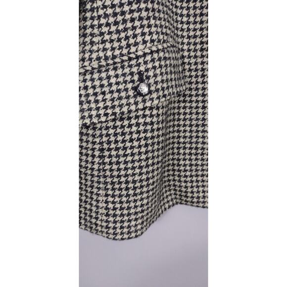 Lauren Ralph Lauren silk & wool herringbone zip up blazer jacket Sz 12 - Picture 14 of 16